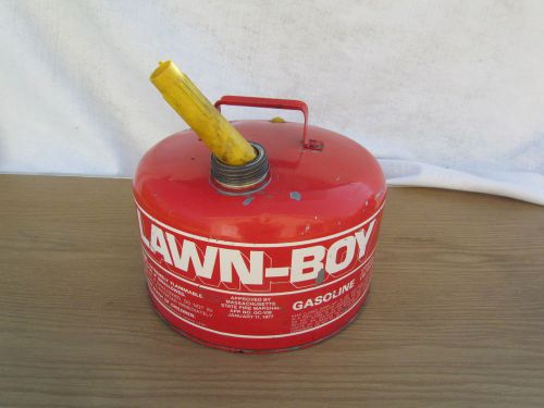 Vintage lawn boy  eagle 2-1/2 gallon metal galvanized gas can for sale