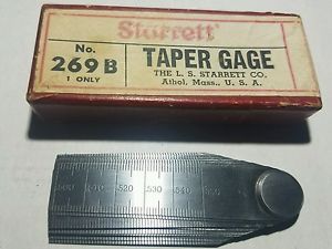 Starrett No. 269B Taper Gage