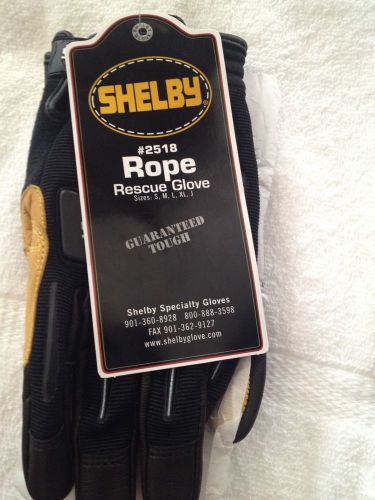 Shelby rope rescue gloves, #2518, medium for sale