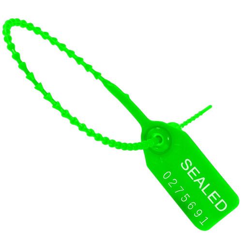 Aviditi se1001 &#034;tug tight&#034; pull-tight seals 9&#034; green (pack of 100) for sale