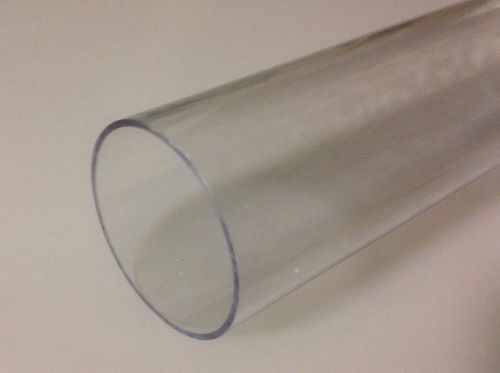 Polycarbonate tube tubing 19-3/4&#034; long 3-7/8&#034; OD 1/8&#034; wall