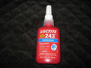 ONE NEW FACTORY SEALED LOCTITE 243 THREADLOCKER EXP. DATE 12/15, MSRP 40 $$$