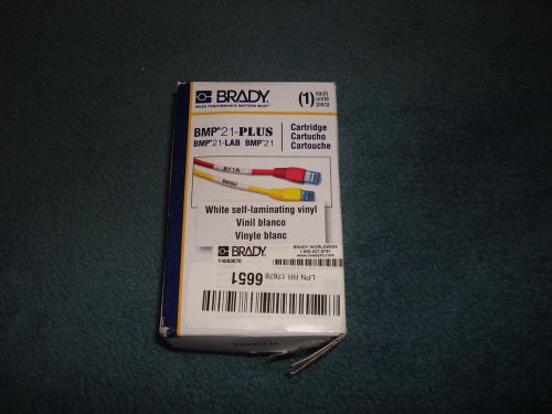 BRADY M21-1250-427 Label Cartridge,Black/White/Translucent