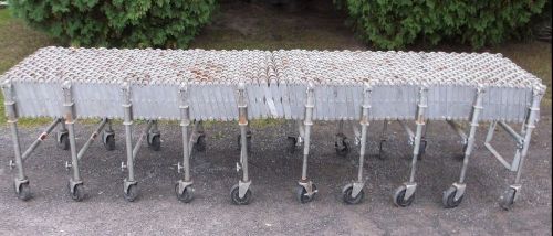 Industrial steel nestaflex skate wheel conveyor accordion roller factory 37&#039; l for sale