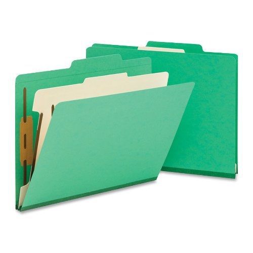 Smead Classification File Folder, 1 Divider, 2&#034; Expansion, Letter Size, Green,