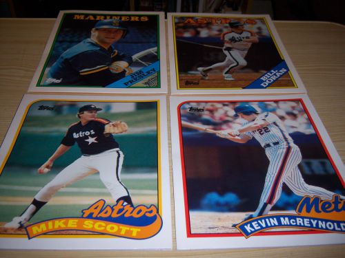 1989 Topps MLB Duo-Tang Baseball Folders Presley, Duran, Scott, McReynolds