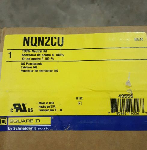 NEW IN BOX - Square D NQN2CU 100% Neutral Kit for use with NQ Panel boards