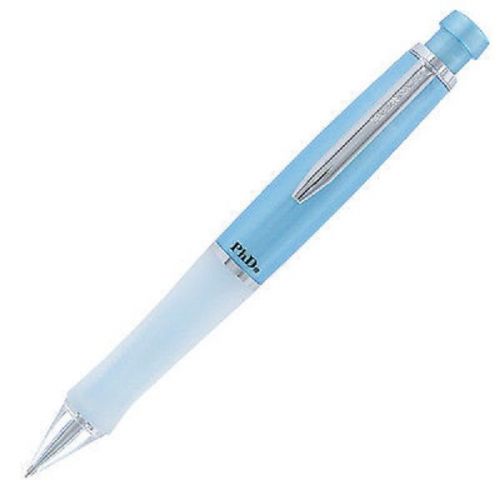 PAPER MATE PhD RETRACTABLE BALLPOINT PEN / MEDIUM POINT /  PEARLED BLUE BARREL