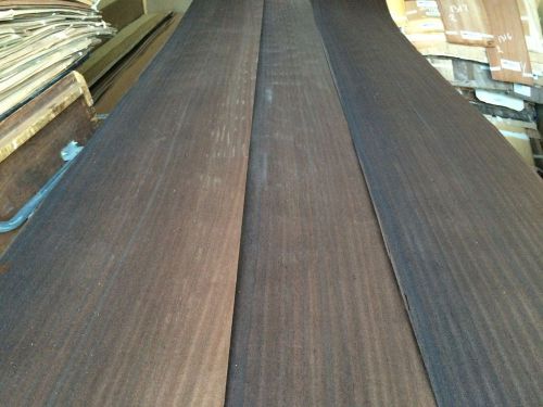 WOOD  WENGE   Veneer 113X14 ,total  3  pcs RAW VENEER . N1321.