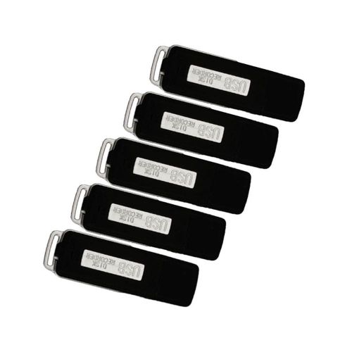Lot 5 Stylish UR-08 8GB USB Digital Radio Voice Recorder Pen Black