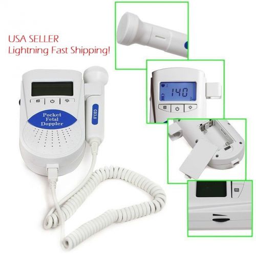 FDA Sonoline B Fetal Doppler 3MHz Probe, Baby Heart Monitor, Backlight LCD, Gel