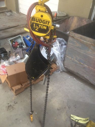 Budgit air chain hoist 1/2 ton 13&#039; lift 311532528 for sale
