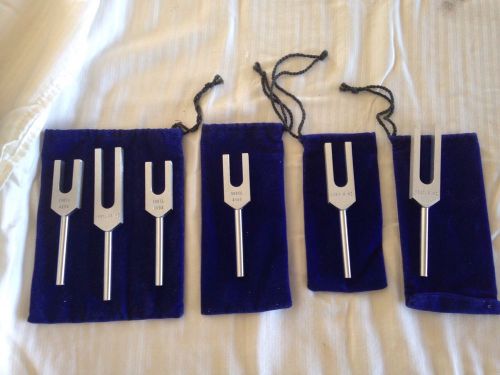 Medivibe technology tuning forks, set of 6 chiropractic natural healing for sale