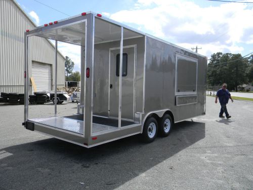 New 8.5x20 8.5 x 20 enclosed concession stand food vending bbq porch trailer for sale