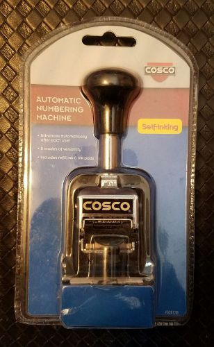 COSCO AUTOMATIC NUMBERING MACHINE SELF INKING NEW advances after each use 026138