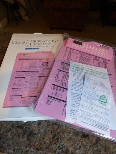 Prestige Medical 3309 Nurse Assist Clipboard Pink New Model No. 3309