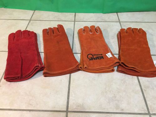 Dupont &amp; Other welding gloves 4 pairs size Large