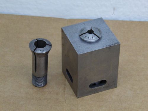 toolmaker clampible collet holder with two collets can be used in diff. function