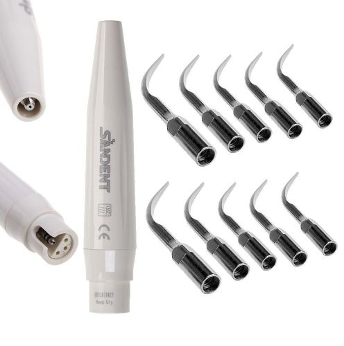 Dental Ultrasonic Piezo Scaler Handpiece DTE SATELEC Dentist Scaling 10 Tips GD1