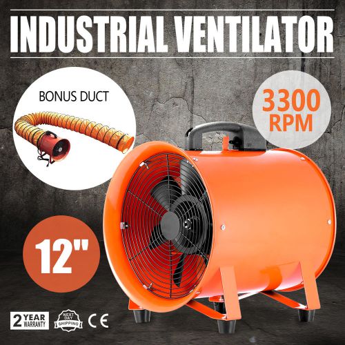 12&#034; Industrial Ventilator Fume Extractor Blower Utility Garage High Rotation