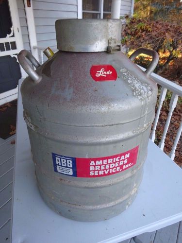 Old American Breeders Service, Old Empty Liquid Nitrogen Refrigerator Tank