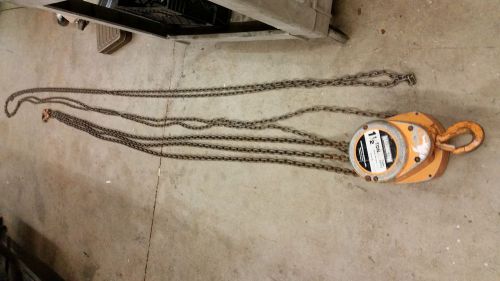 HARRINGTON 1-1/2 TON 24&#039; CF4-0205 CHAIN HOIST CF015 1.5 TON