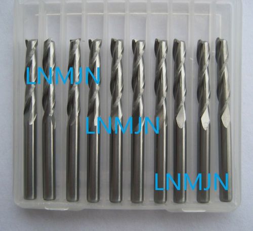 10pcs 3.175mm two flutes cnc router engraver engraving end milling cutter tools