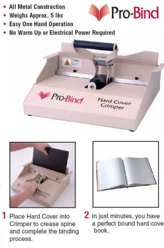 Pro-bind hard cover crimper (pro bind / probind) for sale