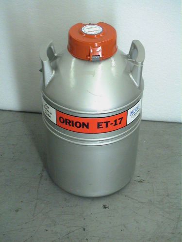 MVE ORION ET-17 Cryo Storage Dewar Liquid Nitrogen Tank Cryogenics
