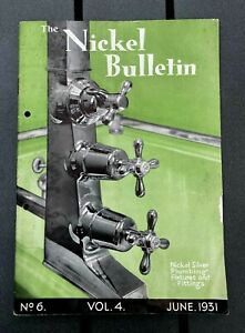 Vintage trade plumbing booklet The Nickel Bulletin fixtures fittings 1931 bath