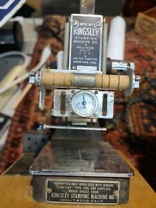 kingsley hot foil stamping embossing machine  5 boxes and pamphlets..