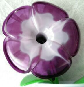 Scotch Magic Tape Dispenser Purple Flower Green Leaf&#039;s in a Vase Pen holder