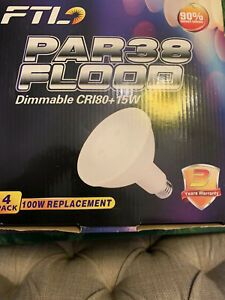 FTL par38 Flood Cr180 Dimmable 100watt Replacement (4) light bulbs