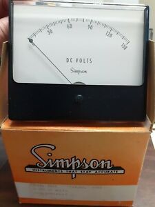Simpson Model 1325 DC Volts Meter 150 Volts