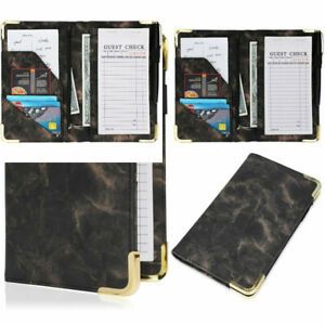 Server Book - Waitress/Waiter Organizer with 8 x 5 inch, #1 Black Gold