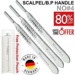 Scalpel HANDLE No 4 SURGICAL BLADES Cutting TOOL Card Arts Stainless Steel By-RS