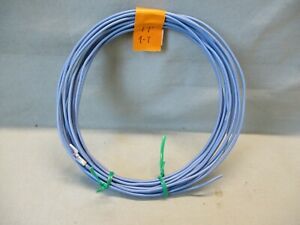 BLUE HOOKUP WIRE COIL, 18 GA SOLID, 17&#039;, USED