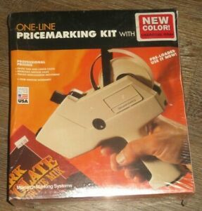 Vtg Monarch 1100 Series 1110 One-Line Price Marketing Kit with Labels - Sealed