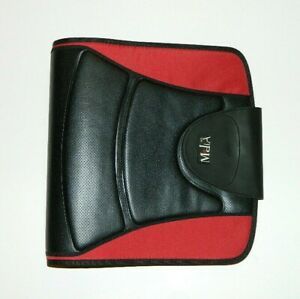Mead Vintage Trapper Keeper 3 inch C-Ring Binder with Organizer Black Red