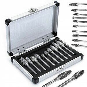 Mar-pol M22565 6mm End Mill Rotary Files Shank Mills For Metal 10pcs Drills