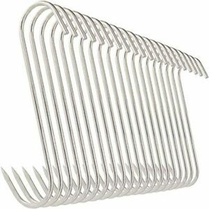 Hooks Meat Steel Stainless Butcher Processing Hook Boning Handle 20Pcs 6 Inches