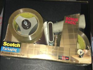 Scotch H180 Heavy Duty Box Sealing Tape Dispenser, 2 Rolls of Tape Included