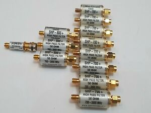 LOT OF 12 MINI-CIRCUITS SHP-700+ SHP-800+ SFQFM-5075