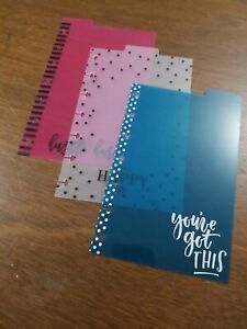 Happy Planner Divider Tab Plastic Hustle Hard Plan A Happy Life You&#039;ve Got This