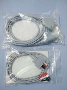 Datascope Mindray ECG TRUNK CABLE  0012-00-1255-01 and 1261-08 LEADWIRE SET, NEW