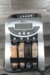 Electric Coin Sorter Counter Machine 2 Row Digital Total Display Royal Sovereign