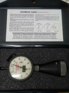 Chamfer Gage 0-1&#034;  90°/127° Made in USA &#034;Gold&#034;