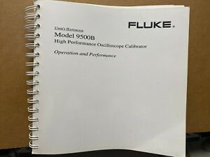 Fluke Operator User Handbook Owner Manual ~ 9500B Oscilloscope Calibrator