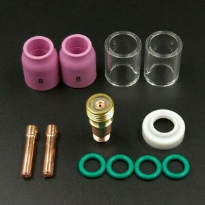 12pcs set Welding accessories TIG Torch Saver #10 Pyrex Cup New Durable