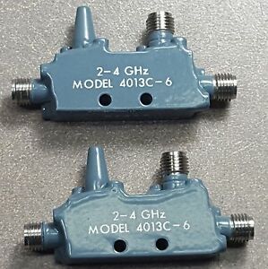 Lot of 2 NARDA 4013C-6 2-4 GHz 6dB Coupler